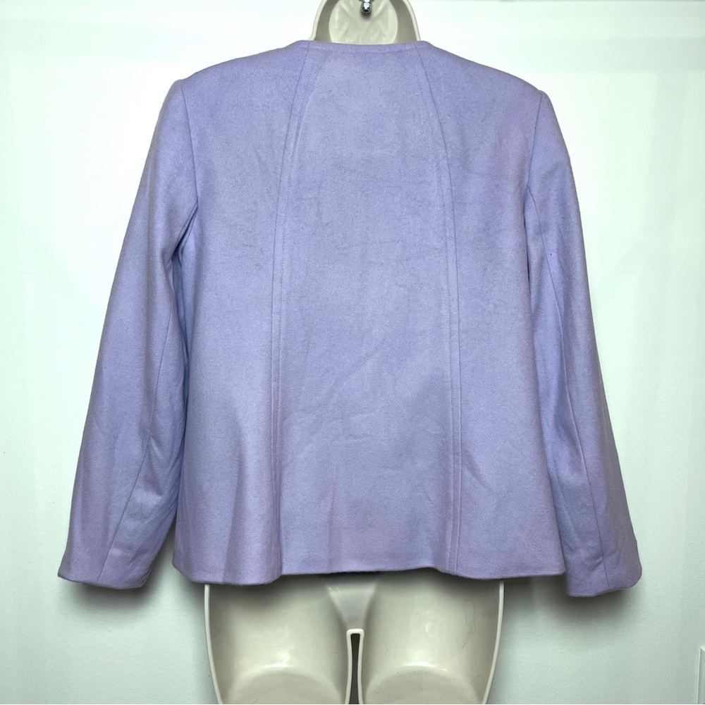 Talbots Wool Lavender Scalloped Classic Women's Old Money Jacket - Picture 2 of 15